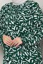 Large Size Viscose Mother's Dress with Elastic Front - 4