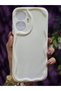Realme C55 Compatible 3D Wave Edge White Phone Case