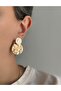 Steel Rose Gold Forged Model Faith Earrings -No Tarnishing- - 2