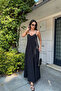 Adjustable Strap Cotton Summer Women's Long Dress - 6