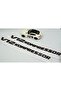 مجموعة شعار Benz V12 Compressor Mudguard الجانبية باللون الأسود مكونة من قطعتين - 2