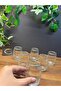 Ars Linka Silver Gilded Coffee Side Glass for 6 People, Water Glass, Soda-Soda Drink Glass - 2