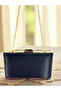 Black Color Glittery Satin Women's Evening Dress Bag - 4