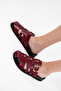 Claret Red Matte Women's Slippers 20755 - 6