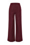 Bordo Wide Leg/Geniş Paça Pilili  Pantolon TWOAW22PL0475 - 10