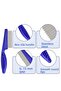 Cat Dog Lice Comb Stainless Steel Combing Brush Hair Removal Roller Flea - 3