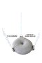 Double Sided Round Bagel Swing - Cockatiel White Gray Speckle Toy - 2