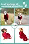 Premium ®   Natural Cotton Super Water Absorbent Luxury Towel Adjustable Waist Bathrobe for Small and Large Breeds - 5