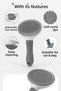 Cat Dog Comb with Automatic Hair Removal – Ergonomic Brush for Comfortable Grooming - 6
