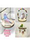 Set of 3 Tree Perches Swing for Budgie and Birds in Size