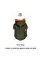 Forest Khaki Waterproof Small Breed Dog Coat, Winter Dog Clothing - 5
