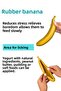 Reward Food Can Be Placed Inside the Rubber Banana Dog Toy, a Dog Intelligence Toy. - 4
