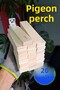 Tünelife Wooden Pigeon Perch 14 cm |   20 Pieces |   Bekar Tüneği |   Wooden Stool |   Resting Place