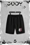 Set of 2 Panda Printed Slim Fit White Tshirts with Black Shorts - 3