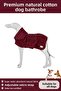 Premium ®   Natural Cotton Super Water Absorbent Luxury Towel Adjustable Waist Bathrobe for Small and Large Breeds - 2