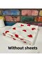 Double Duvet Cover Set Red Heart Cotton Pillowcase (with Gift) - 6