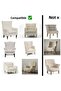 Elastic Lycra Fabric Pitikar Pattern Sofa, Sofa, Sofa Bed Cover, Elasticated 3311 Set. - 4