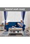 Balpete 3+3+1+1 Canapé Cover with Petrol Blue Elastic |   Elastic Seat Cover |   Seat Cover Suit - 2