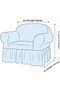 Bürümcük Single Seat Cover. Without Skirt Stretch Flexible Rubber Berjer Pouch - 2