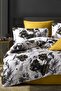 Double Cotton Satin Gizia Gold Duvet Cover Set - 2