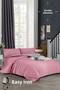 Easy Iron-100x200-Single Duvet Cover Set (grey Elastic Sheet+duvet cover+bed cover) Pink