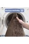 Unicolor Plain Brown 3-Piece Bath Mat Rug Set Non-Slip Toilet Seat Set - 5