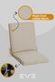 Garden - Living Room - Balcony Back Zippered Connectable Washable Chair Cushion 4 Pieces - 2