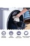 Bamboo Nano Fabric Lycra Washable 6-Piece Chair Cover Rubberized Chair Cover (6 PCS)-anthracite - 5