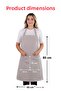 4 Simple Adjustable Strap Kitchen Aprons - 6