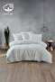 Nill Embroidered Cotton Satin Double 6 Piece Duvet Cover Set