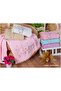 Set of 6 Velvet Pompom and Lattice Embroidered 30x50 Dowry Kitchen Towels - 2