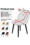 1 Piece Jacquard Oval Chair Cover. Elastic, Flexible, Washable Chair Cover. Brick Pattern - 5