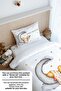 Single Elastic Sheet Set - Pure Baby Series - Duck Sleeping on the Moon - 4