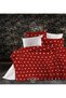 Red Heart Duvet Cover Set Bed Sheet Elastic Single Duvet Cover Set - 2