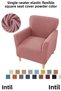 Lycra Stretch Elastic Flexible Square Pattern Armchair Single Seat Cover Sofa Cover - 6
