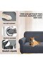 Child and Pet Friendly Stain Resistant, Washable 3-Person Elastic Seat Cover - 5