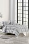 Quilt Cover - Double - (200x220) (duvet cover) Striped White