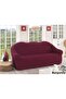 3 Seater Cotton Sofa Cover Strech Burgundy - 210 X 240