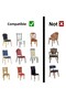 Chair Cover Washable Lycra Flexible Elastic Chair Cover 1 Pack 6Pcs. - 4