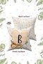 Cream Green Polka Dot Bohemian Style Children's Throw Pillow Cover with Animal Figures and Letters Hrf08-b-43x43