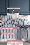 Sport Striped Duvet Cover Set Double Size Soft Line - 2
