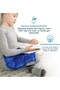 Weighted Lap Pad for Kids 3Lbs Weighted Lap Blanket for Home/School 56x48cm Blue/Grey - 3