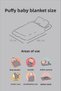 Puffy Baby Blanket 70X100 cm Sheep Hair Muslin Blanket - Ztpuf00 - 8