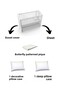 5 Piece 100% Cotton 3D Butterfly Patterned Baby Duvet Cover Set Beige - 4