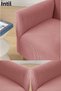 Lycra Stretch Elastic Flexible Square Pattern Armchair Single Seat Cover Sofa Cover - 5