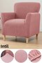 Lycra Stretch Elastic Flexible Square Pattern Armchair Single Seat Cover Sofa Cover - 2