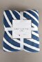 Twin Blanket Soft Cotton Double Blanket Blue Cream 200 x 220 5035A