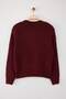 Bordo Geniş Kalıp Yumuşak Dokulu Basic Triko Kazak TWOAW23KZ00185 - 12