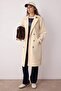 Taş Oversize Geniş Kesim Kemerli  Trençkot TWOSS21TR0005