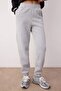 Gri Loose Jogger Kalın İçi Polarlı Örme Eşofman Altı Pantolon TWOAW23EA00151 - 4